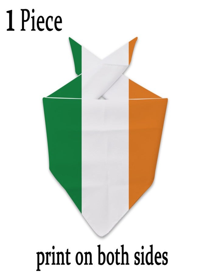 JXGZSO 1 Piece Ireland Flag Triangle Dog Bandana Irish Theme Dog Gift Irish Merchandise (Ireland Flag Dog) - Image 2